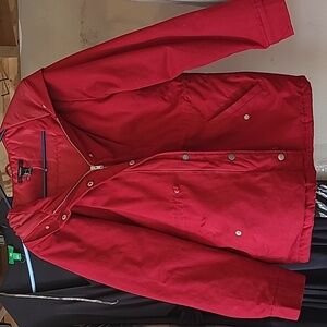 Red nice jacket with detachable hoodie